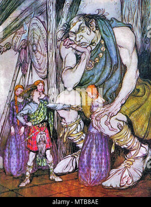 Arthur Rackham - die Schlacht der Vögel - wenn Du willst Gib Mir Diese hübsche kleine.. Stockfoto