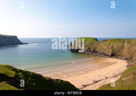 Malin Beg eine kleine Gaeltacht Dorfes, County Donegal, Irland. Es ist berühmt für seine Silver Strand Strand Stockfoto
