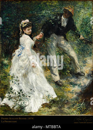 Renoir Pierre-Auguste - La Promenade 1870 Stockfoto