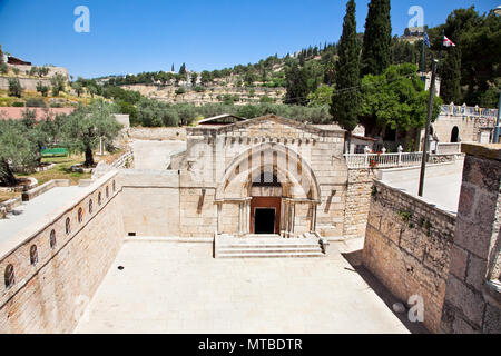 Das Grab von Maria. Dies ist die Begräbnisstätte von Maria, der Mutter Jesu zu sein. Jerusalem, Israel. Stockfoto