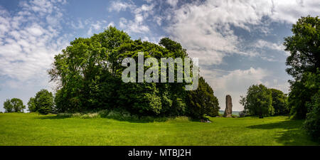 Bramber Castle, West Sussex, Großbritannien Stockfoto