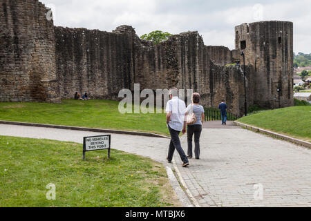 Außerhalb der Gründen der Barnard Castle, England, Großbritannien Stockfoto