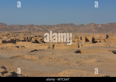 Jiaohe antiken Ruinen im Morgenlicht, Turpan, Xinjiang, China Stockfoto