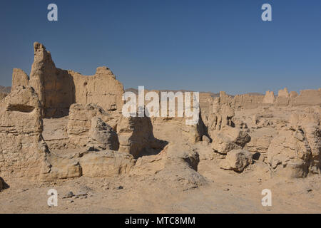 Jiaohe antiken Ruinen im Morgenlicht, Turpan, Xinjiang, China Stockfoto