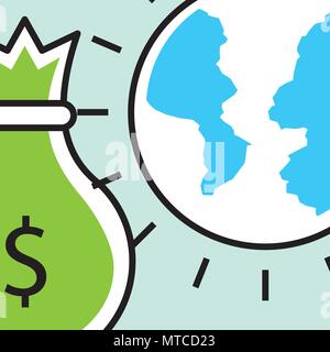 Analytics- und Anlagegeschäft Stock Vektor