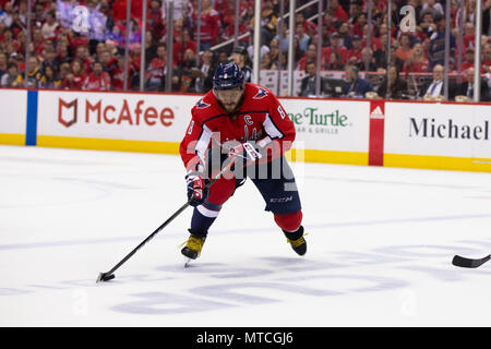 Hauptstädte linken Flügel Alex Ovechkin (8). Stockfoto