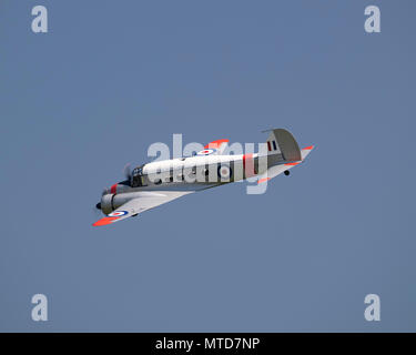 Avro Anson Fliegen an der Shuttleworth Trust Stockfoto