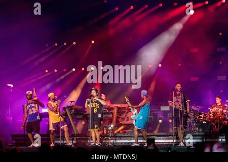 Mai 27, 2018 - Napa, Kalifornien, USA - BRUNO MARS während BottleRock Musik Festival im Napa Valley Expo in Napa, Kalifornien (Bild: © Daniel DeSlover über ZUMA Draht) Stockfoto