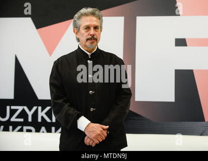 Krakau, Polen. 30 Mai, 2018. Amerikanische Komponist, Elliot Goldenthal besucht eine Pressekonferenz während der 11 Film Music Festival in Krakau. Credit: Omar Marques/SOPA Images/ZUMA Draht/Alamy leben Nachrichten Stockfoto