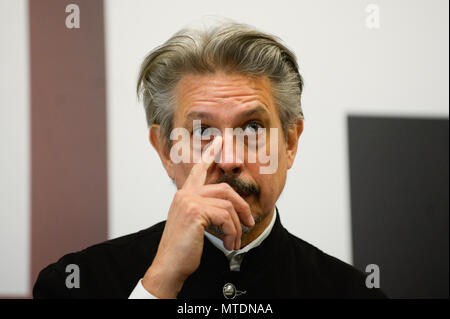 Krakau, Polen. 30 Mai, 2018. Amerikanische Komponist, Elliot Goldenthal besucht eine Pressekonferenz während der 11 Film Music Festival in Krakau. Credit: Omar Marques/SOPA Images/ZUMA Draht/Alamy leben Nachrichten Stockfoto