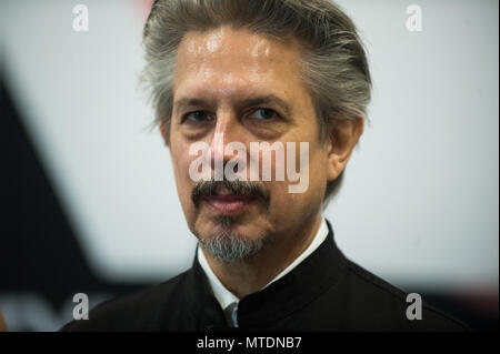 Krakau, Polen. 30 Mai, 2018. Amerikanische Komponist, Elliot Goldenthal besucht eine Pressekonferenz während der 11 Film Music Festival in Krakau. Credit: Omar Marques/SOPA Images/ZUMA Draht/Alamy leben Nachrichten Stockfoto