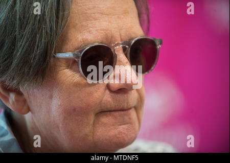 Krakau, Polen. 30 Mai, 2018. Die polnische Regisseurin Agnieszka Holland besucht eine Pressekonferenz während der 11 Film Music Festival in Krakau. Credit: Omar Marques/SOPA Images/ZUMA Draht/Alamy leben Nachrichten Stockfoto