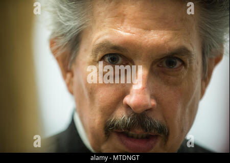 Krakau, Polen. 30 Mai, 2018. Amerikanische Komponist, Elliot Goldenthal besucht eine Pressekonferenz während der 11 Film Music Festival in Krakau. Credit: Omar Marques/SOPA Images/ZUMA Draht/Alamy leben Nachrichten Stockfoto