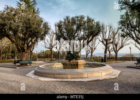 Öffentlicher Park in Cortona, Toskana, Italien Stockfoto