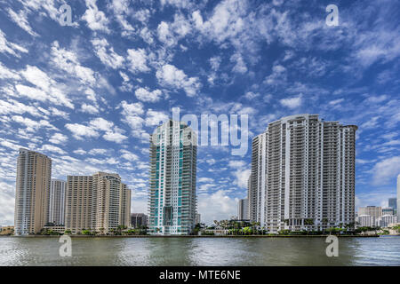 Brickell Key in Florida Stockfoto