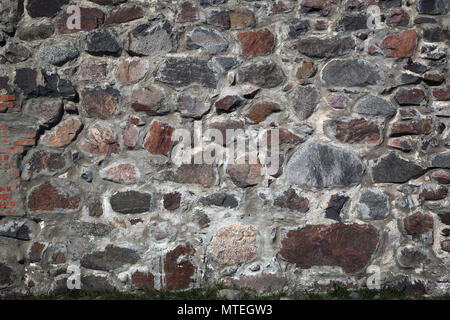 Alte Mauer von Steinen Hintergrund Stockfoto