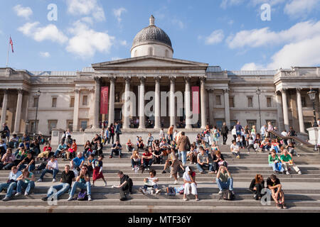 National Gallery, London. Skyline von London Stockfoto