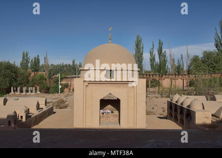 Uigurische Grab von Emin Minarett, Turpan, Xinjiang, China Stockfoto