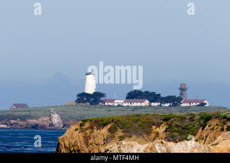 Piedras Blancas Leuchtturm Stockfoto