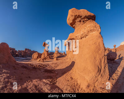 Hoodoos, Goblin Valley State Park, Hanksville, Utah. Stockfoto