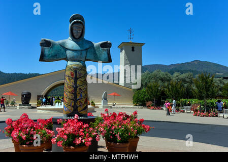 Robert Mondavi Winery Weingut in Napa, Kalifornien - 7801 St Helena Hwy, Oakville, CA 94562 Stockfoto