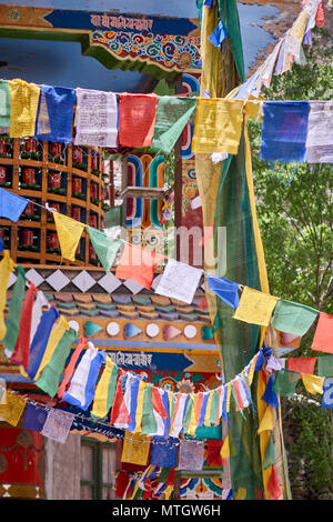 Hanoo-Yogma Dorf und Schule Ladakh Stockfoto