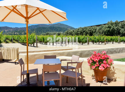 Robert Mondavi Winery Weingut in Napa, Kalifornien - 7801 St Helena Hwy, Oakville, CA 94562 Stockfoto