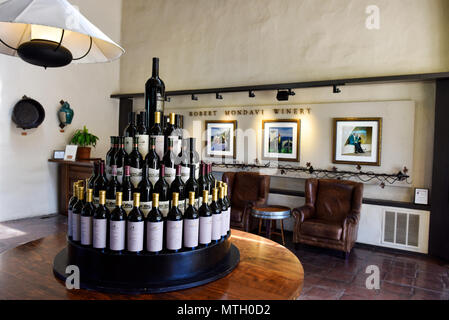 Robert Mondavi Winery Weingut in Napa, Kalifornien - 7801 St Helena Hwy, Oakville, CA 94562 Stockfoto