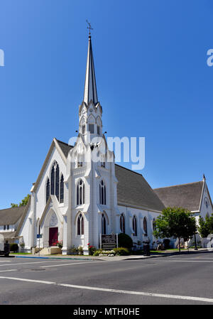 Die First Presbyterian Church in Downtown Napa, Kalifornien Stockfoto