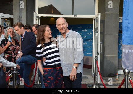 Görlitz Sachsen Deutschland 28. Mai 2018: Vorschau wolfsland 4 Kino Yvonne Catterfeld Götz Schubert jan Dosis Jutta Müller Molina Stockfoto