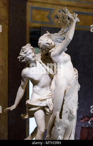 Rom. Italien. Gian Lorenzo Bernini (1598-1680), Apollo und Daphne, Marmor Skulptur, 1622-1625. Galleria Borghese. Inv. Lebenslauf Stockfoto