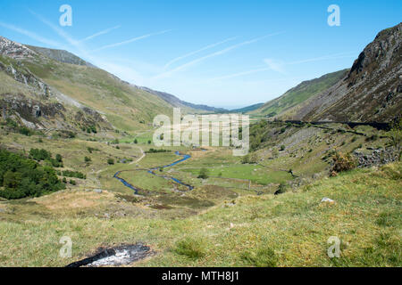 Nant Ffrancon Pass Stockfoto