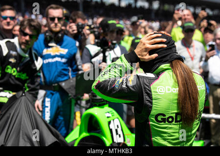 Danica Patrick in Indy 2018 Stockfoto