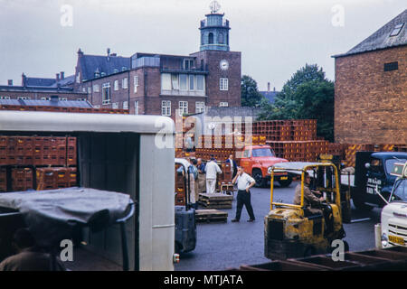Brauerei Carlsberg Yard und Unfall, Dänemark im September 1959 Stockfoto