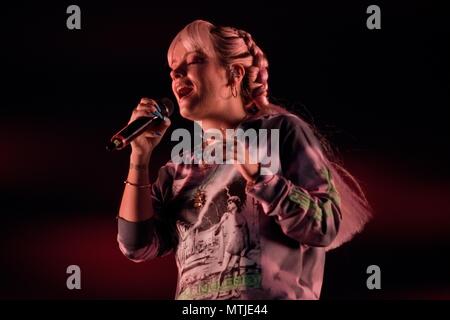 Lily Allen führt an den Gemeinsamen Menschen Festival in Southampton Stockfoto