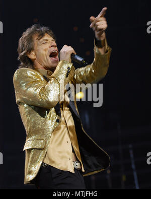 ATLANTA, GA - Oktober 15: Mick Jagger von den Rolling Stones führt an der Philips Arena in Atlanta, Georgia am 15. Oktober 2005. (Chris McKay/MediaPunch) Stockfoto