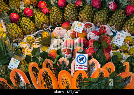 Früchte auf dem Markt Stockfoto