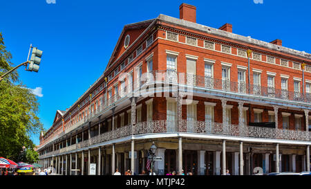New Orleans, LA - 19.09.24, 2017: 1850 Haus. Der Louisiana State Museum, das 1850 House ist ein antebellum Reihenhaus. Stockfoto