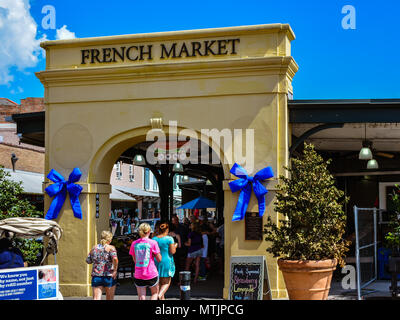 New Orleans, LA - 19.09.24, 2017: Das historische französische Markt - es ist einer der ältesten öffentlichen Markt. Stockfoto