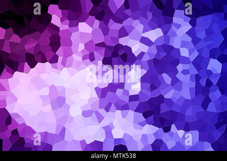 Farbenfrohe abstrakte geometrische Komposition, geometrischen Muster von Lila verschiedenen Polygone und Dreiecke auf schwarzem Papier Hintergrund. Stockfoto