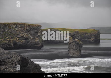 Black Sand Beach, Vik, Island Stockfoto