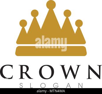 Crown Logo Vorlage Vektor icon Abbildung design Stock Vektor