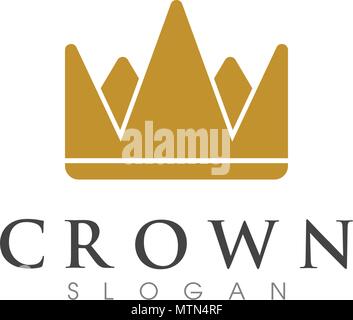 Crown Logo Vorlage Vektor icon Abbildung design Stock Vektor