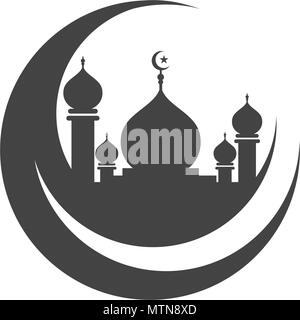 Moschee Symbol vektor Illustration Design Template Stock Vektor