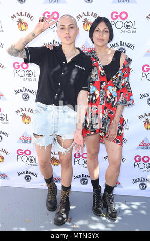 Nina Sky führt im Flamingo Las Vegas gehen Pool Dayclub Samstag, 28. April Mit: Nina Sky Wo: Las Vegas, Nevada, United States Wenn: 28 Apr 2018 Credit: Judy Eddy/WENN.com Stockfoto