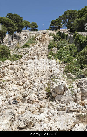 Italien Puglia Capo Santa Maria di Leuca monumentalen Wasserfall der apulischen Aquädukt 2 Stockfoto