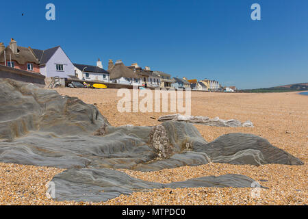 Slapton Sands Beach Devon England Großbritannien, von torcross in Richtung von Dartmouth Stockfoto