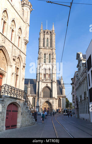 Belgien, Gent, Kathedrale Saint Bavo. Stockfoto