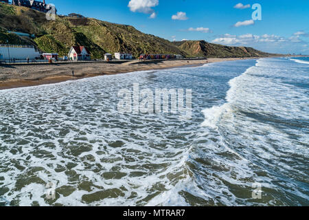 In Saltburn-by-the-Sea, Redcar suchen von Pier, Cleveland, North Yorkshire, England, Großbritannien Stockfoto