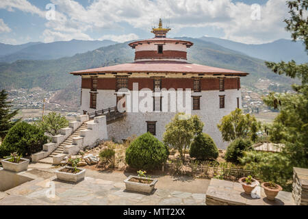 Alte Festung Paro in Bhutan Stockfoto